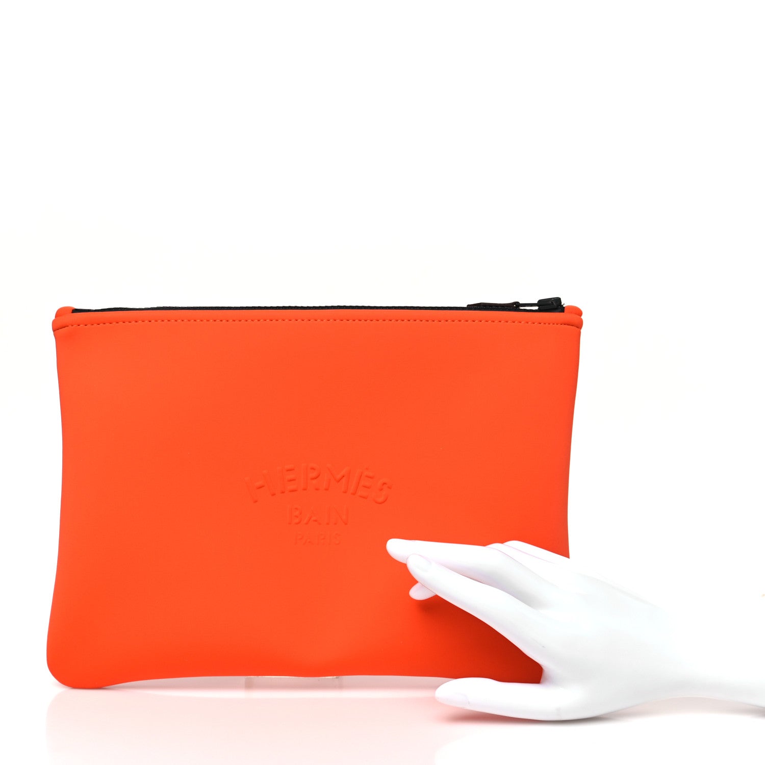Hermes Neoprene Medium Neobain Maillon Marin Case Vermillion 2 of 7