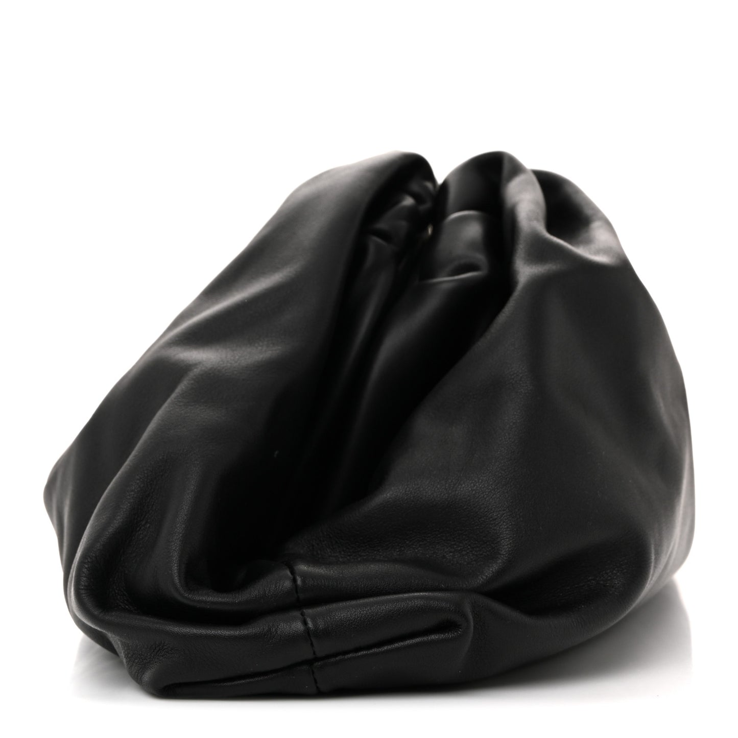 Smooth Butter Calf The Pouch Oversized Clutch Black