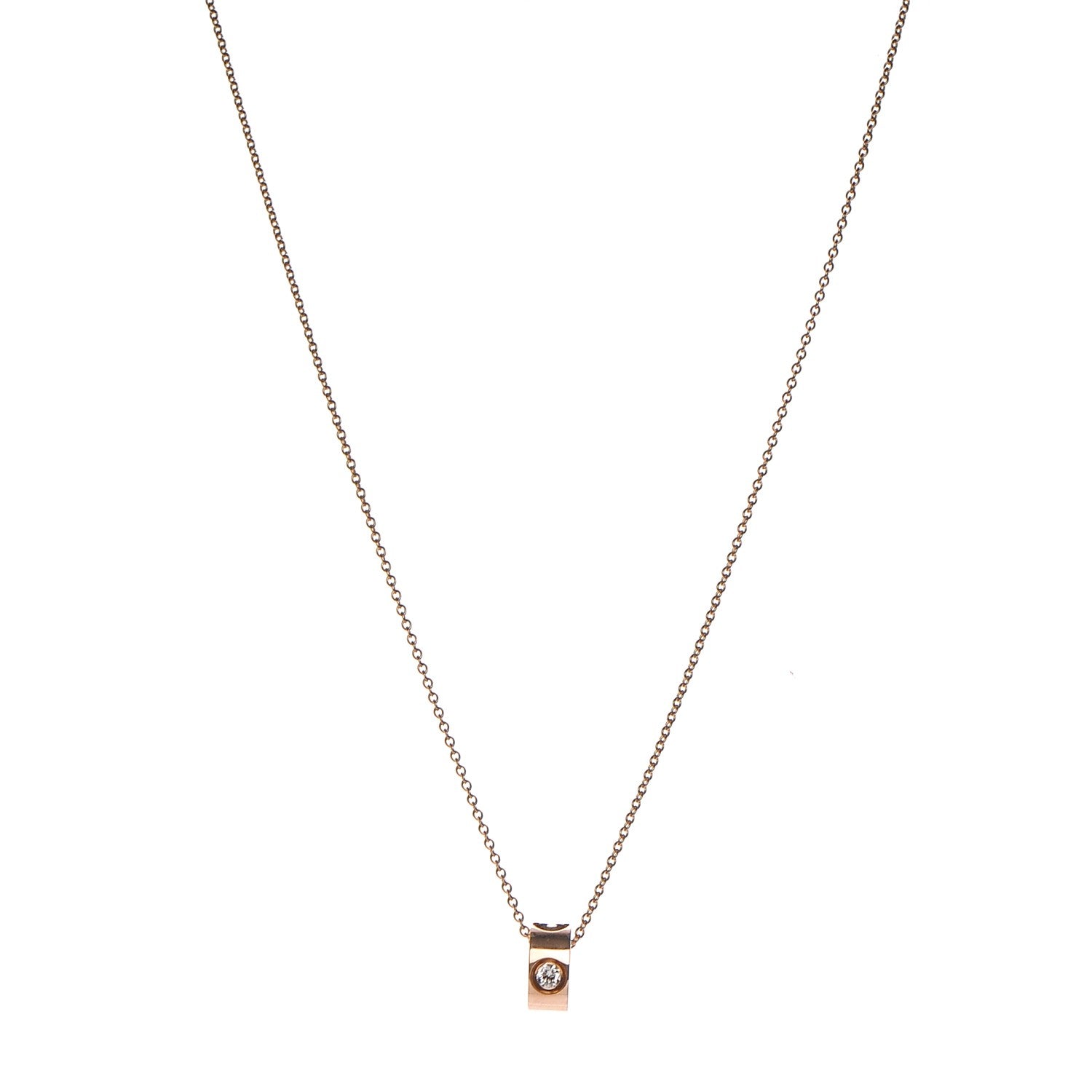 Louis Vuitton 18K Yellow Gold Empreinte Pendant Necklace 2 of 9