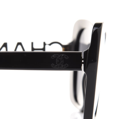 Chanel Acetate Strass Polarized Square Sunglasses 5422-B Black 8 of 9