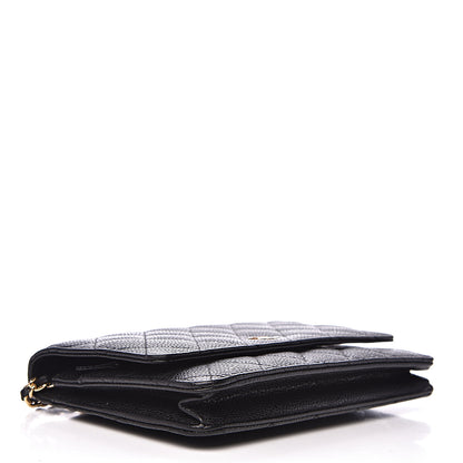 Chanel Caviar Quilted Wallet On Chain WOC Black 3 of 10