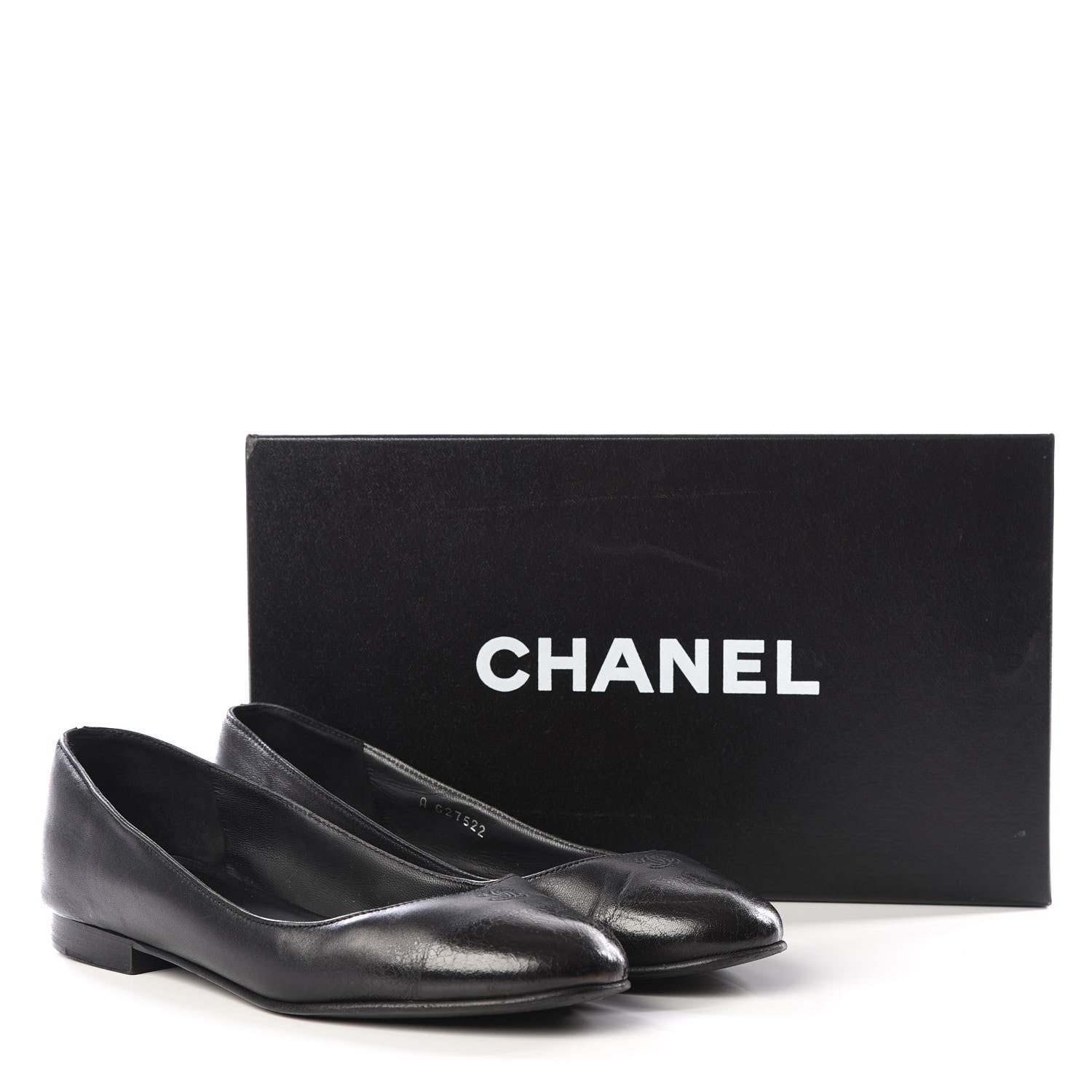 Chanel Lambskin CC Ballerina Flats 35.5 Black 9 of 9