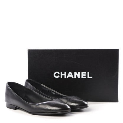 Chanel Lambskin CC Ballerina Flats 35.5 Black 9 of 9