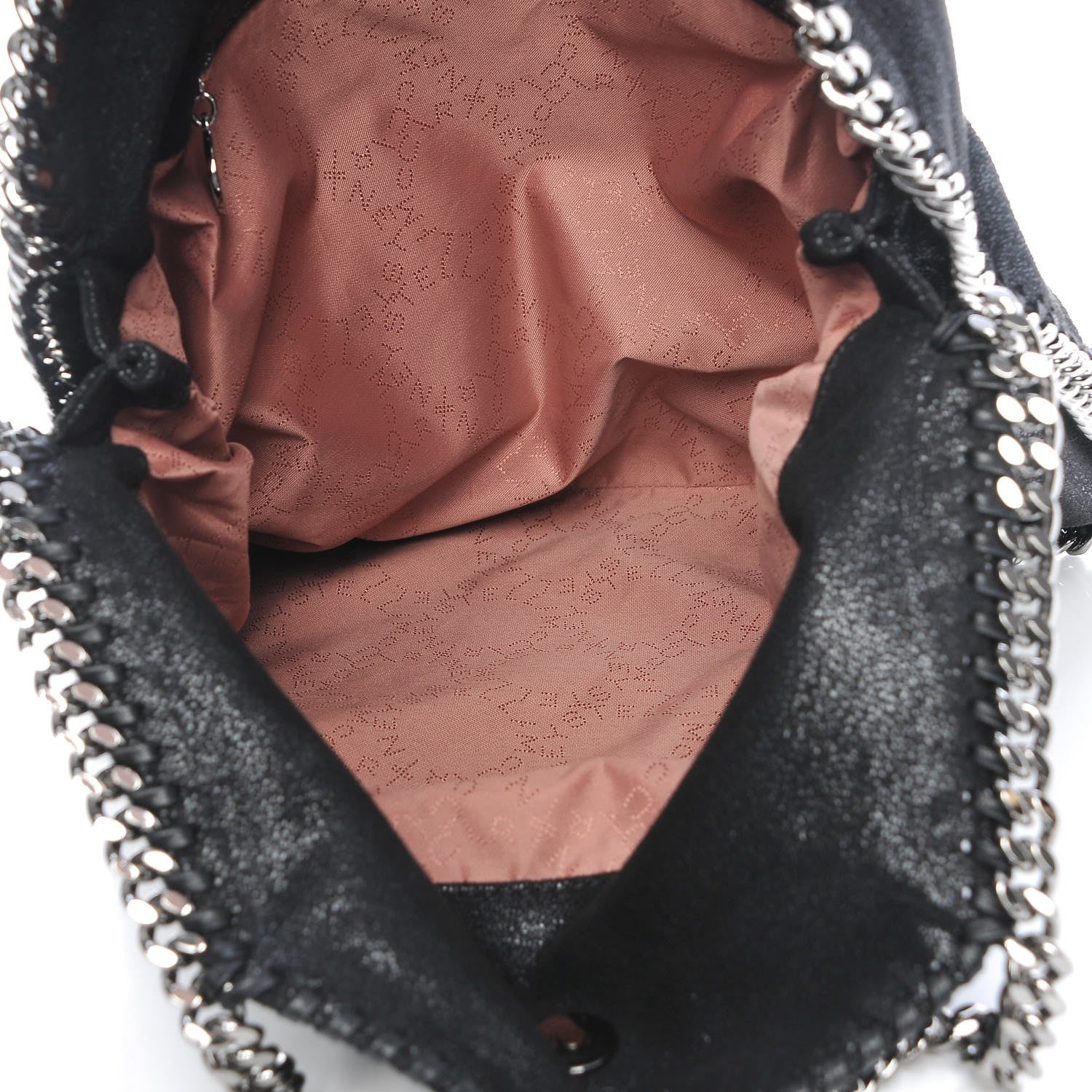 Stella McCartney Shaggy Deer Falabella Fold Over Tote Black 5 of 8