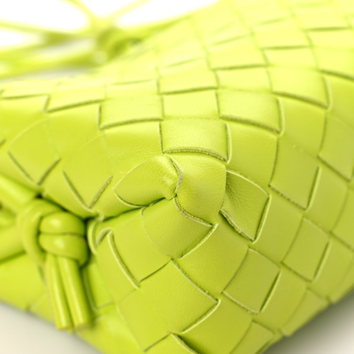 Bottega Veneta Nappa Intrecciato Mini Loop Camera Bag Acid Kiwi 7 of 10