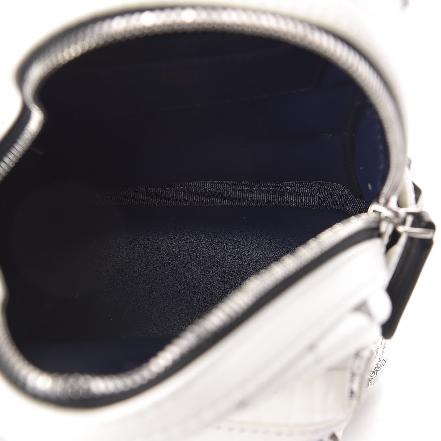 MCM Visetos Side Stud X-Mini Stark Bebe Boo Backpack White 5 of 9