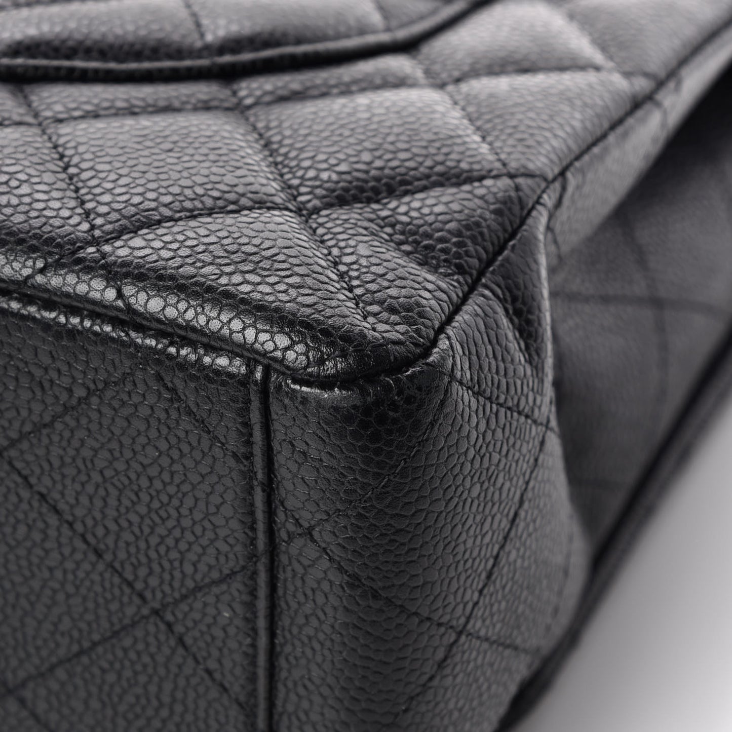 Caviar Quilted Maxi Single Flap Black