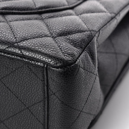 Chanel Caviar Quilted Maxi Single Flap Black 12 of 13