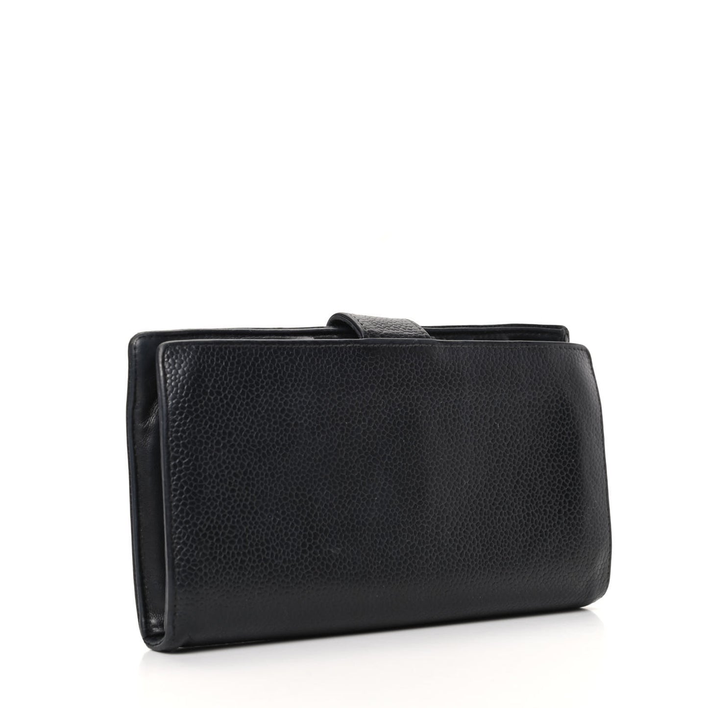 Caviar Timeless CC French Wallet Black