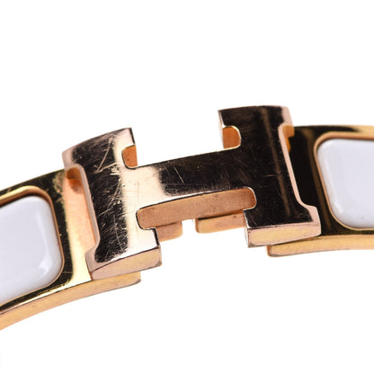Hermes Enamel Narrow Clic Clac H Bracelet PM White 6 of 6