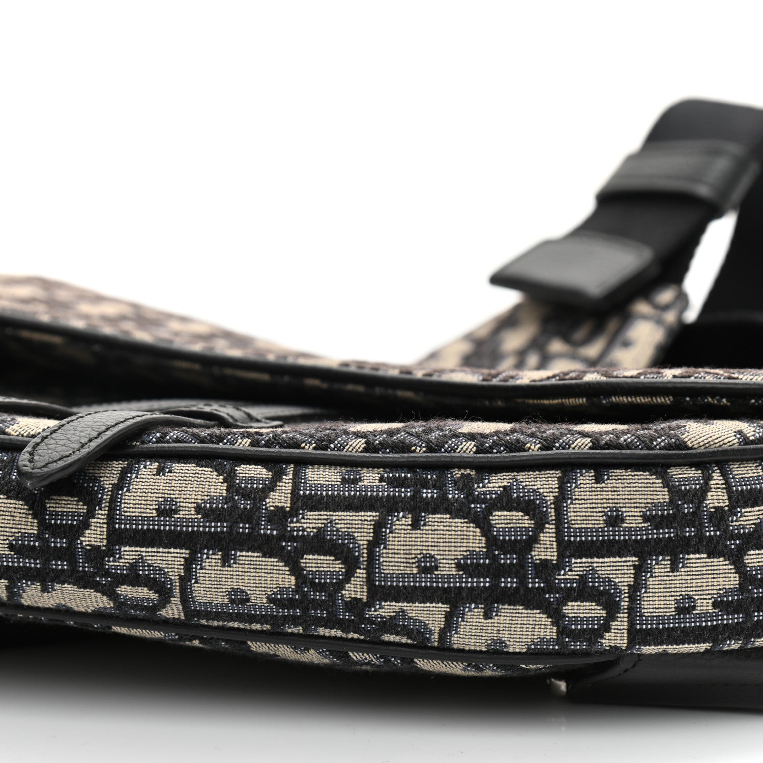 Christian Dior Oblique Mens Saddle Bag Blue 8 of 10