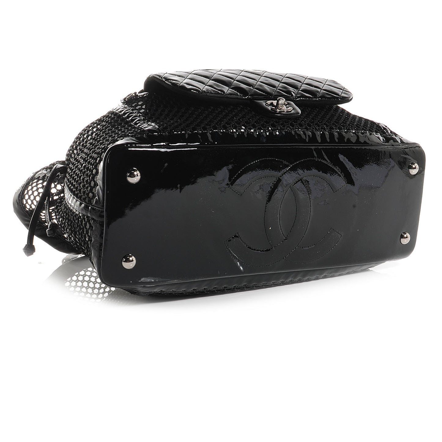 Patent Net Large La Madrague Tote Black