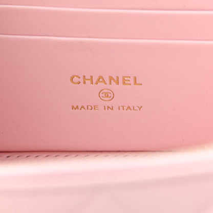 Chanel Caviar Quilted Small Vanity Case With Chain Light Pink 6 of 11