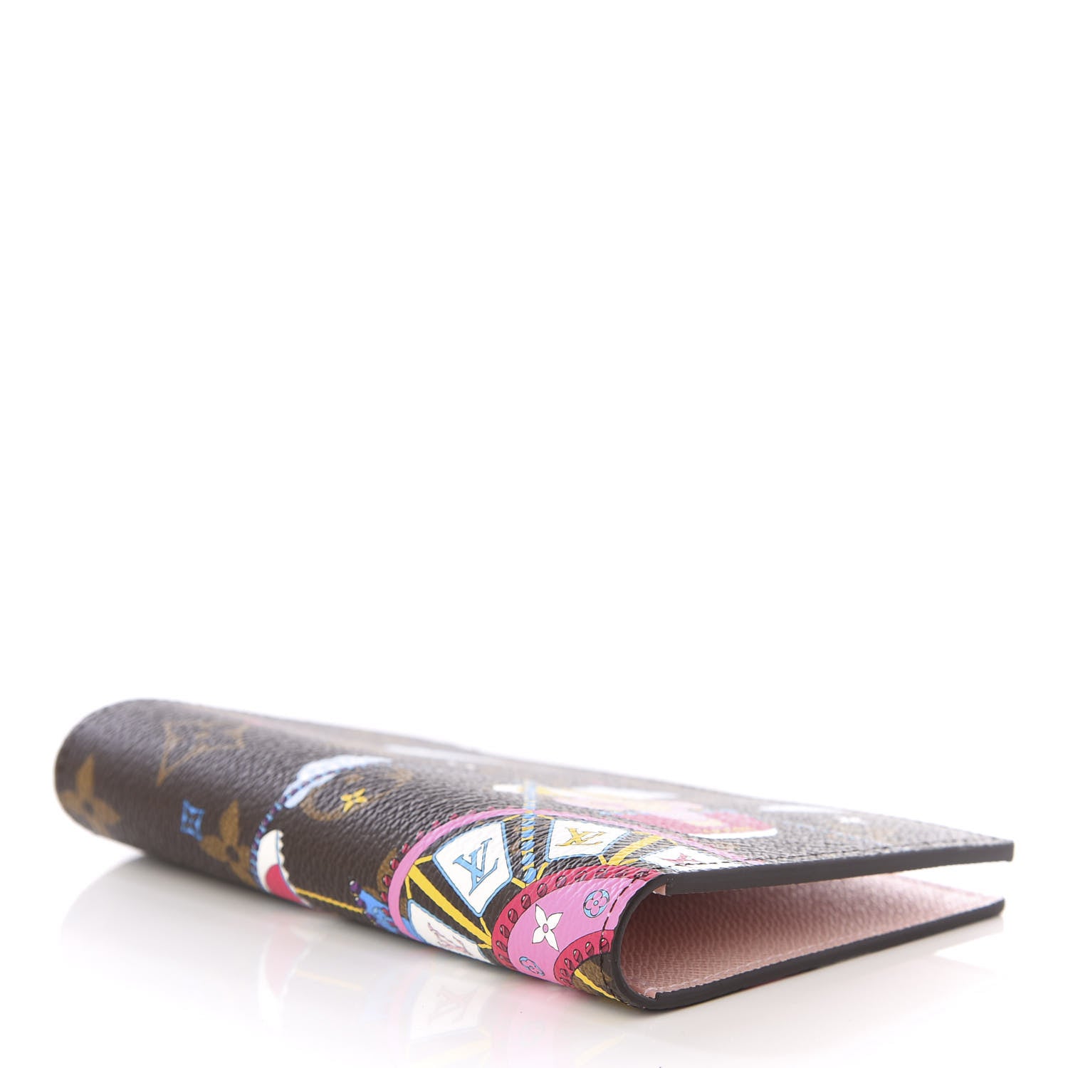 Louis Vuitton Monogram 2020 Christmas Animation Big Wheel Passport Cover Rose Ballerine 6 of 8