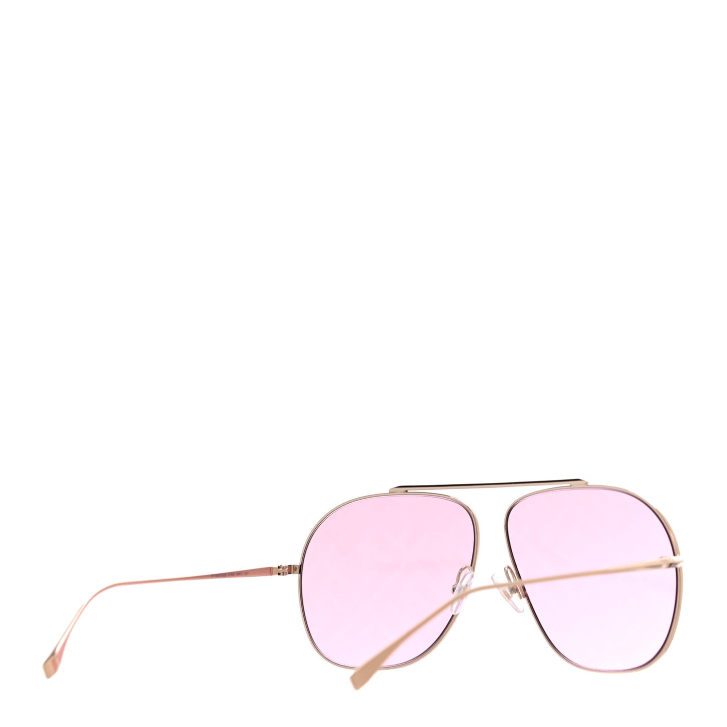 Metal FF Family Aviator Sunglasses FF0407 Pink