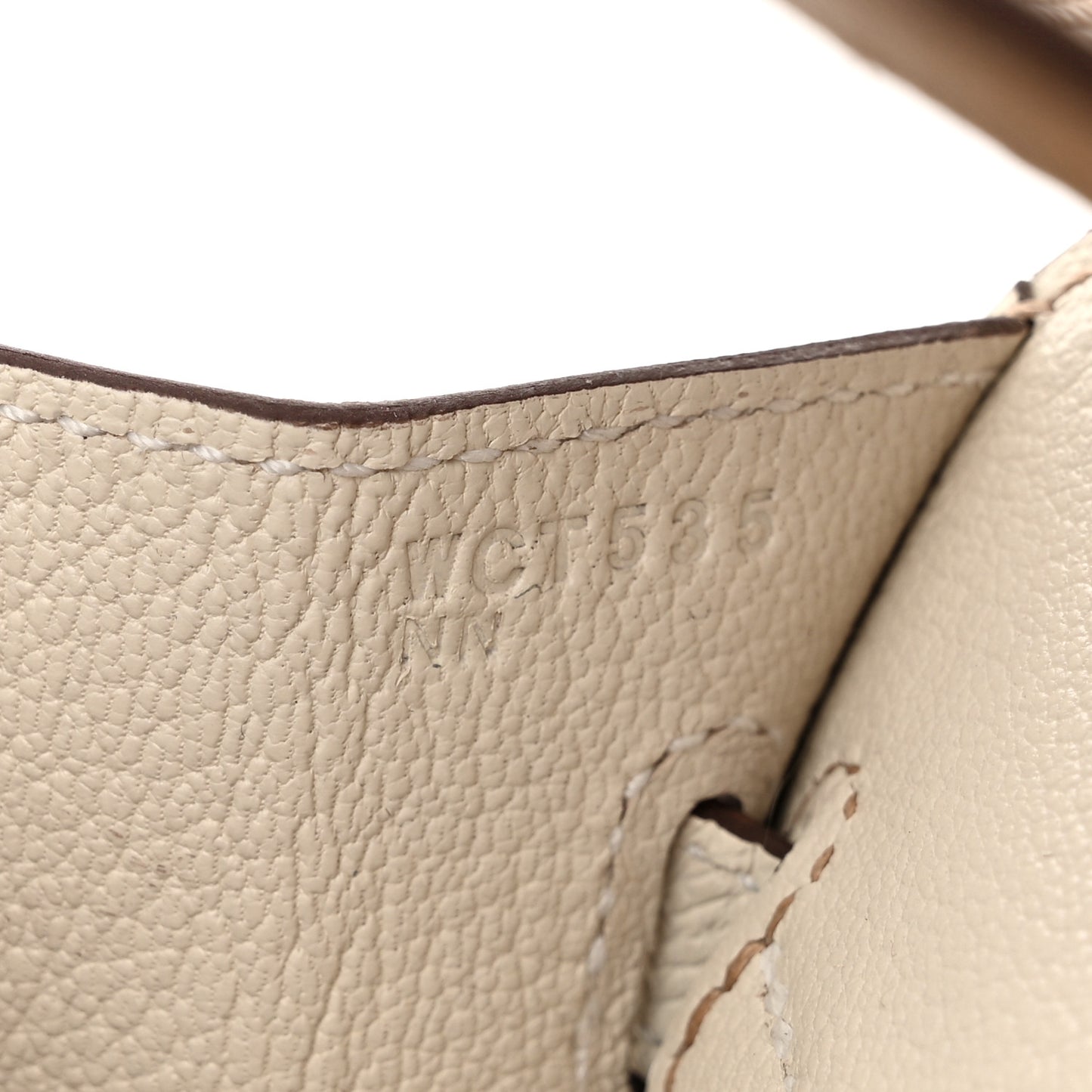 Epsom Horseshoe Birkin Sellier 25 Biscuit Nata