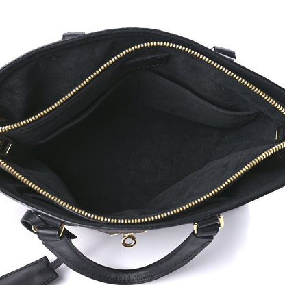 Louis Vuitton Monogram Flower Zipped Tote PM Black 5 of 10