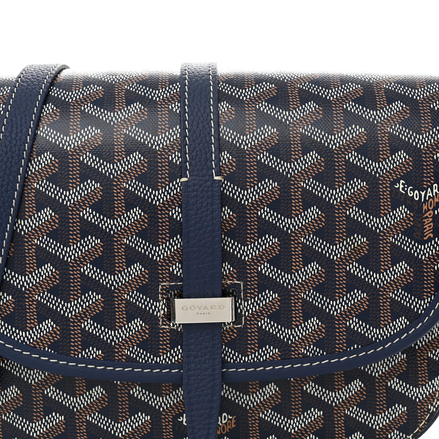 Goyardine Belvedere II PM Messenger Bag Navy
