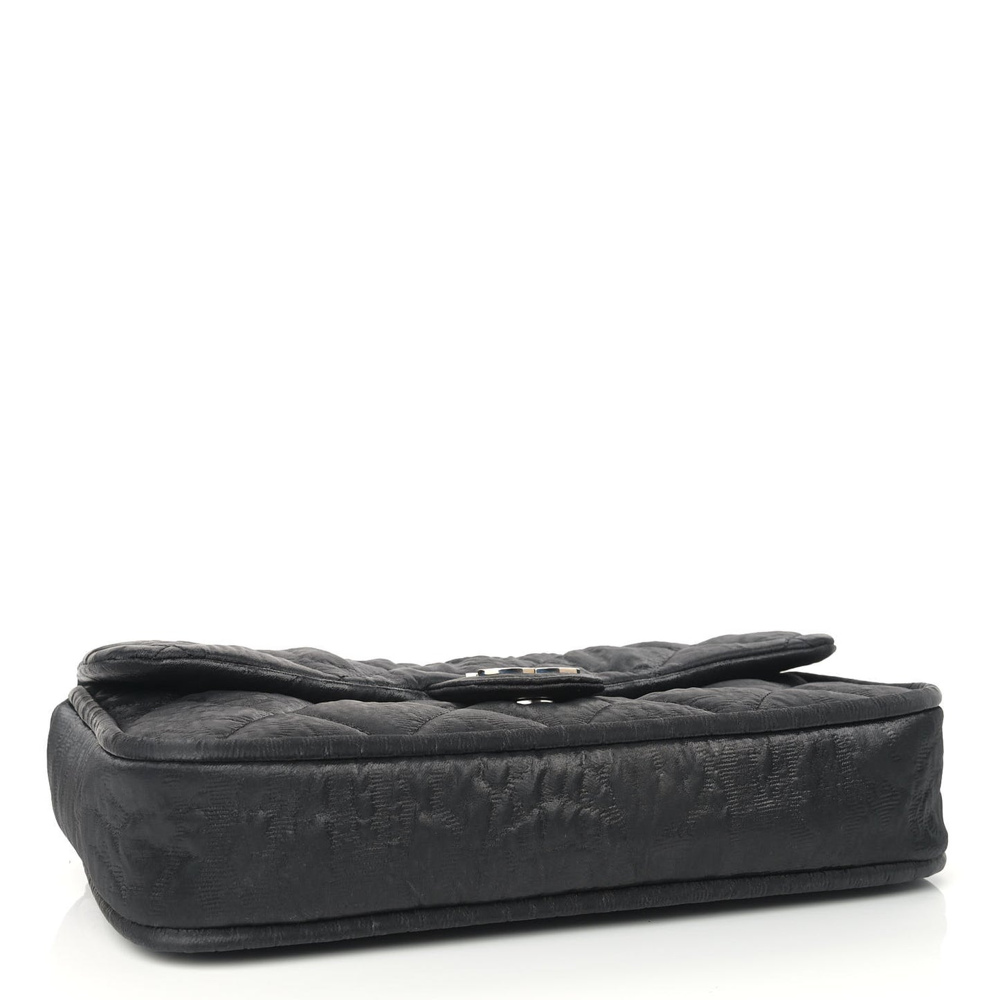 Coated Canvas Quilted Le Marais Flap Black