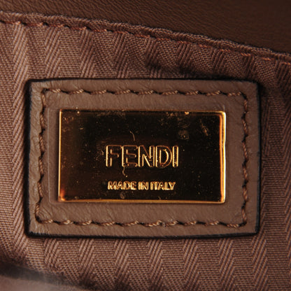 Fendi Vitello Elite Flamingo Petite 2Jours Tote Seppia 7 of 9