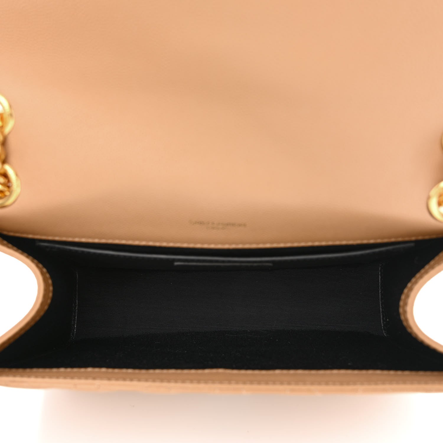 Saint Laurent Grain De Poudre Textured Mixed Matelasse Medium Triquilt Monogram Satchel Cork 5 of 10