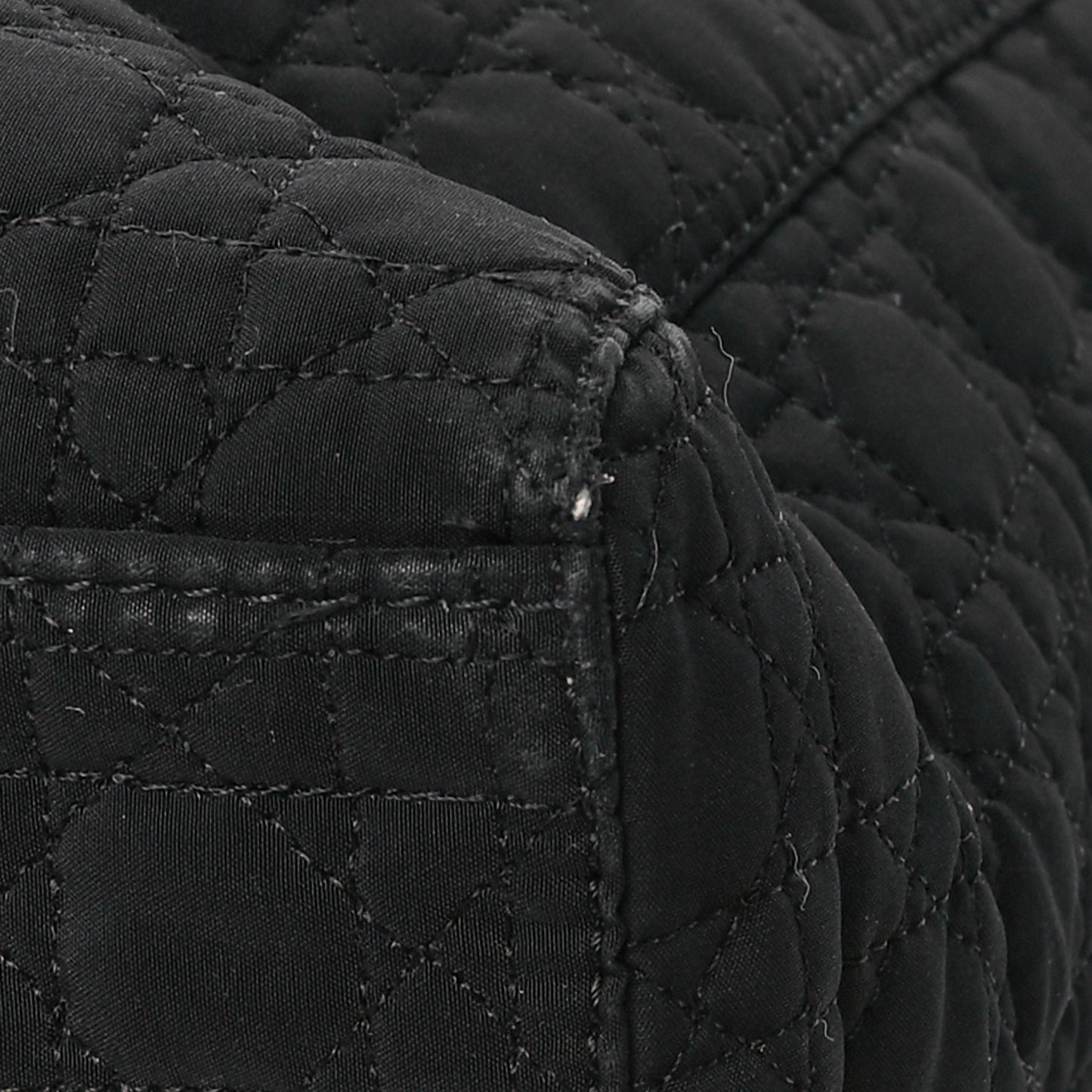Nylon Cannage Large Lady Dior Black