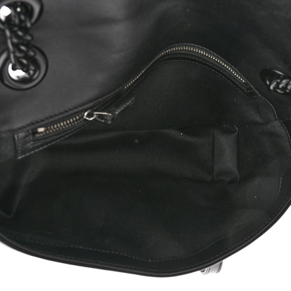 Gucci Calfskin Matelasse Monochrome Small GG Marmont Shoulder Bag Black 4 of 8