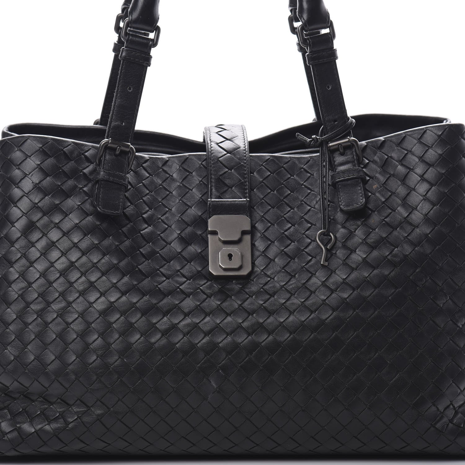 Bottega Veneta Nappa Intrecciato Medium Roma Tote Black 8 of 18