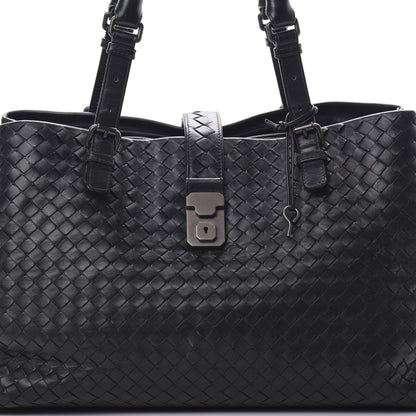 Bottega Veneta Nappa Intrecciato Medium Roma Tote Black 8 of 18