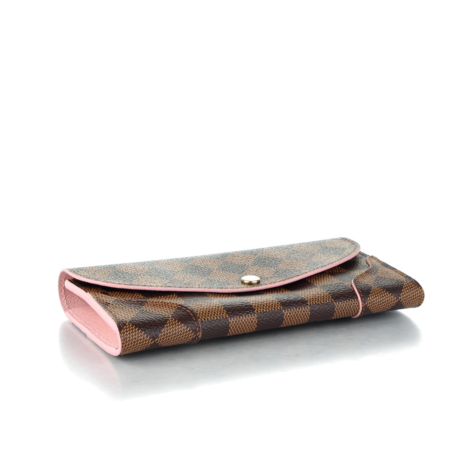 Louis Vuitton Damier Ebene Caissa Wallet Rose Ballerine 4 of 7