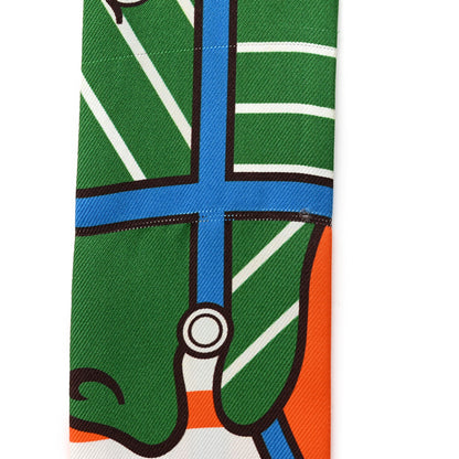 Hermes Twilly Scarf Orange Multicolor 9 of 17