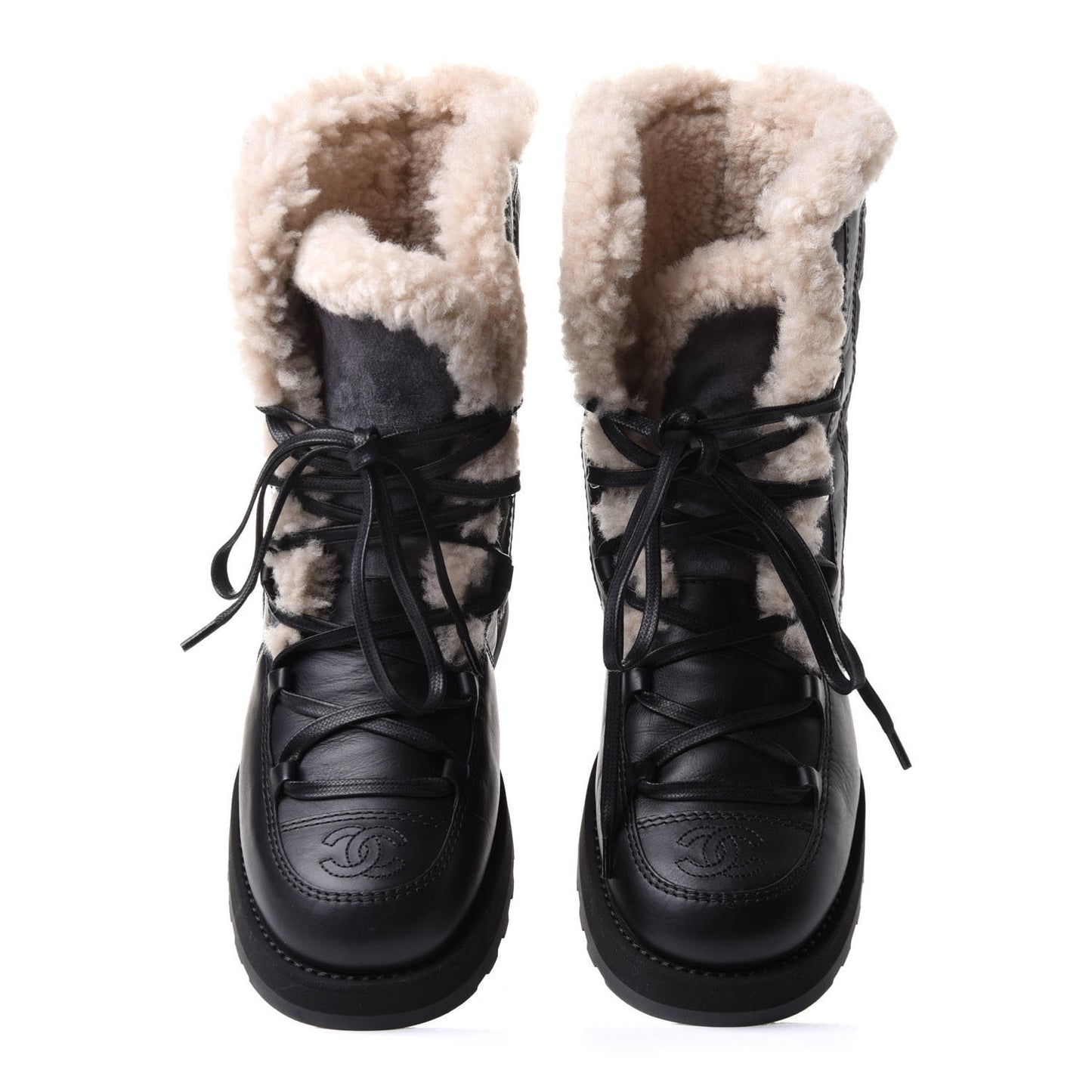 Calfskin Suede CC Snow Boots 37.5