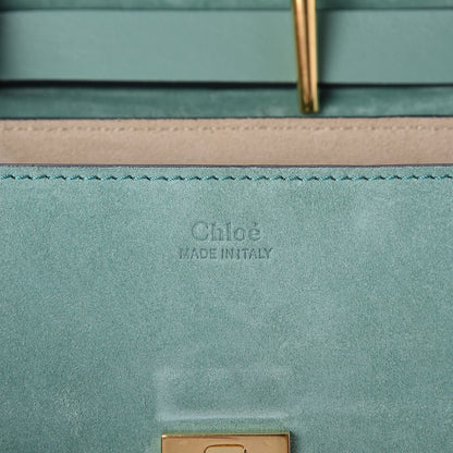 Chloe Suede Smooth Calfskin Drew Shoulder Bag Soft Green 6 of 8