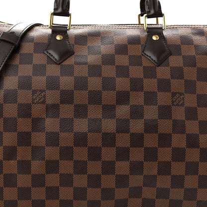 Louis Vuitton Damier Ebene Speedy Bandouliere 35 8 of 10