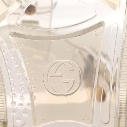 Gucci Shiny Rubber Double G Buckle Strap Sandals 40 Transparent 7 of 9