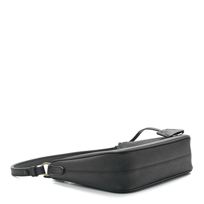 Prada Saffiano Lux Mini Re-Edition Shoulder Bag Black 4 of 13