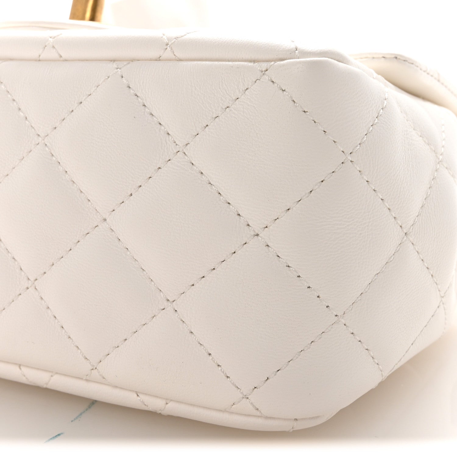 Chanel Lambskin Quilted Mini Romance Square Flap White 1878866