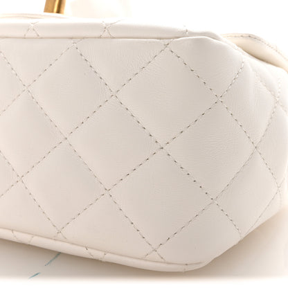 Chanel Lambskin Quilted Mini Romance Square Flap White 10 of 10