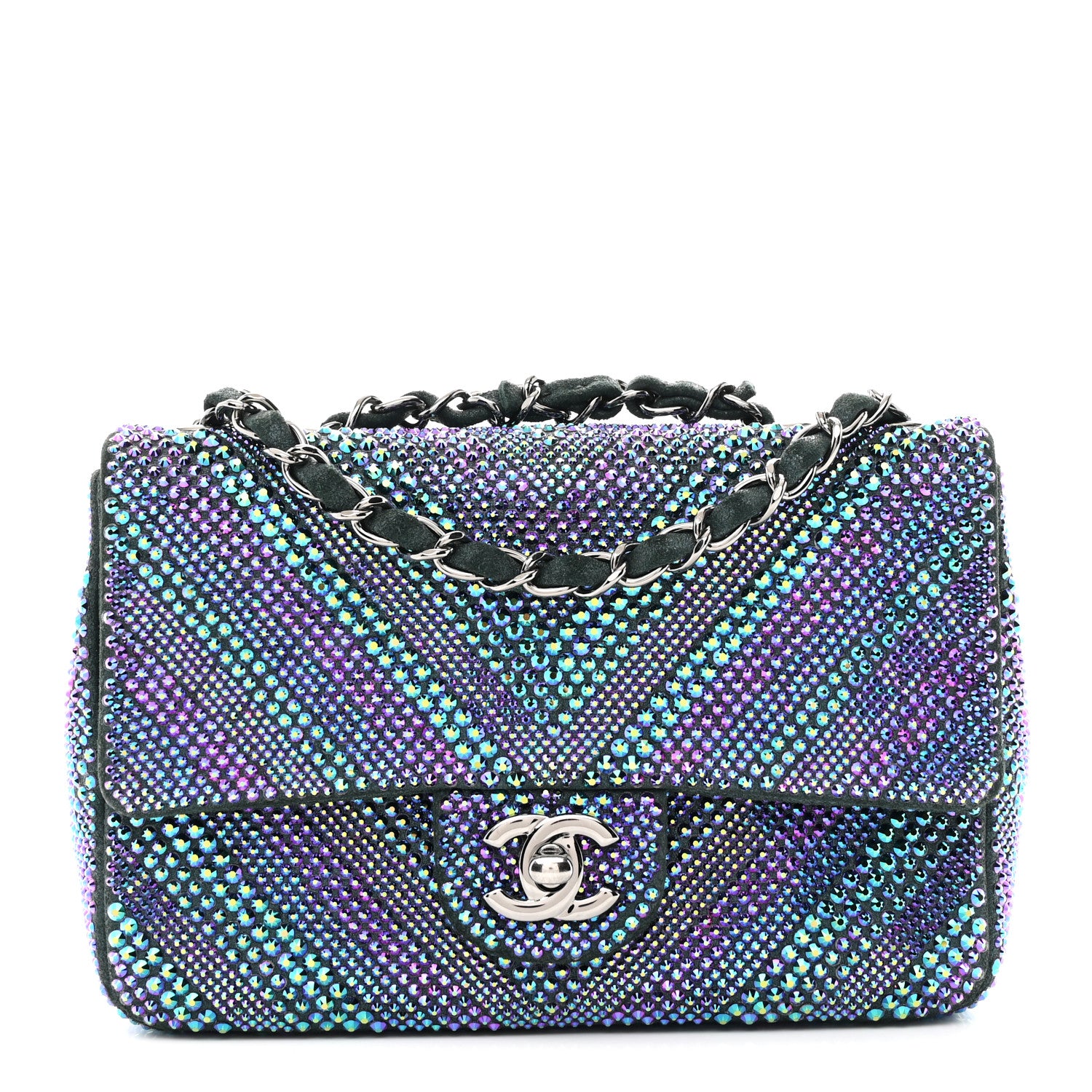 Chanel Metallic Goatskin Strass Small Flap Bag Multicolor 1 of 11