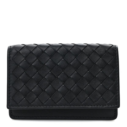 Bottega Veneta Nappa Intrecciato Card Holder Black 1 of 10