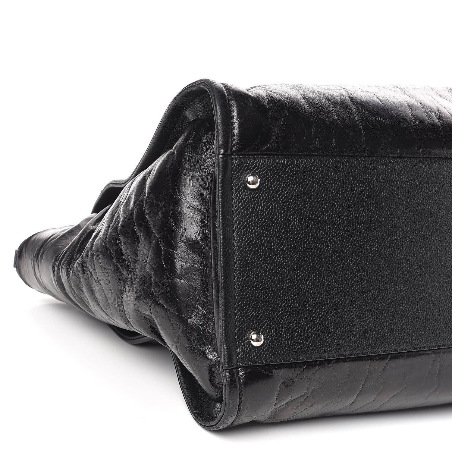 Chanel Glazed Calfskin Large Deauville Tote Black 11 of 12
