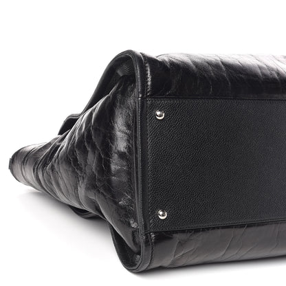 Chanel Glazed Calfskin Large Deauville Tote Black 11 of 12