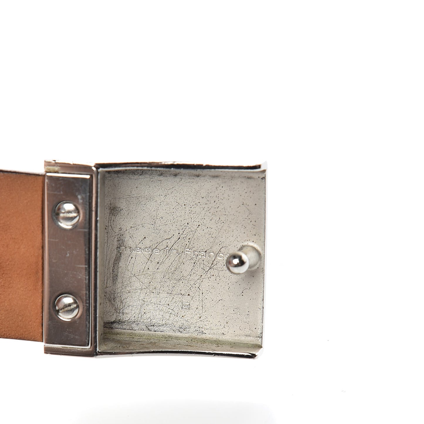 Monogram Ceinture Belt Silver Buckle 44 110