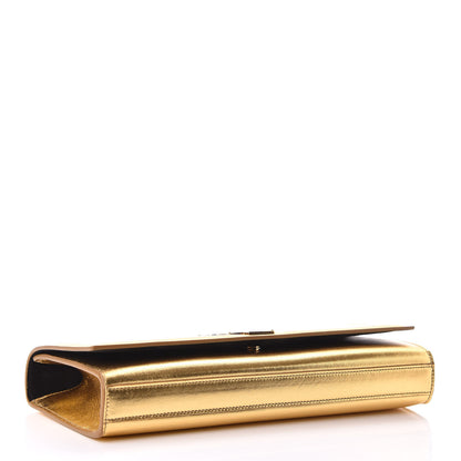 Saint Laurent Metallic Calfskin Monogram Cassandre Clutch Ciad 4 of 10