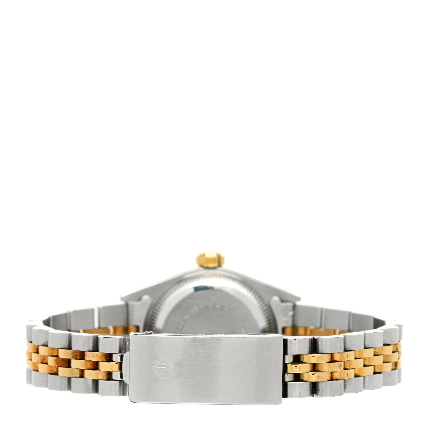 Rolex Stainless Steel 18K Yellow Gold Diamond 26mm Oyster Perpetual Datejust Watch White 69173 3 of 5