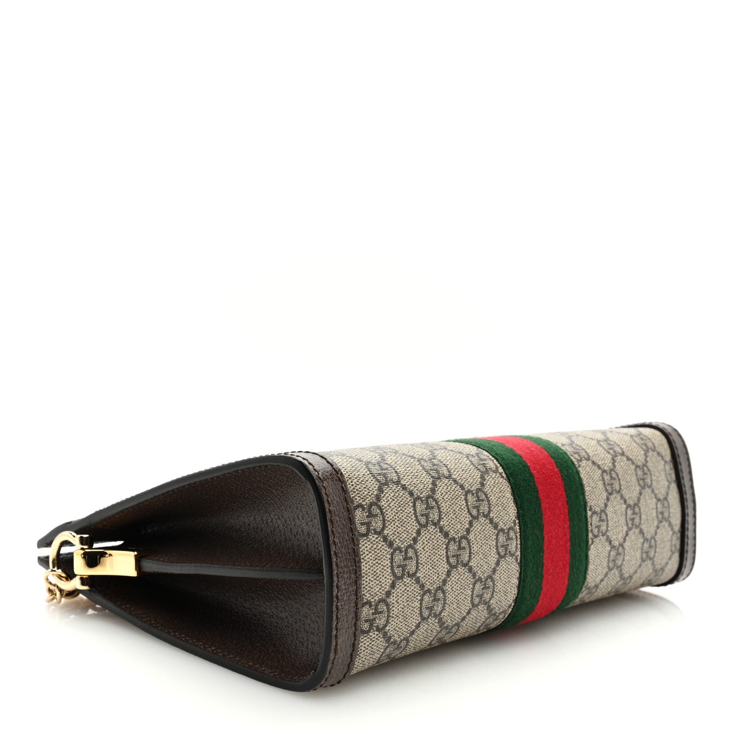 Gucci GG Supreme Monogram Web Small Ophidia Chain Shoulder Bag Brown 4 of 9