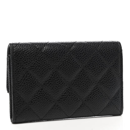 Chanel Caviar Quilted Flap Card Holder Black 3 of 10