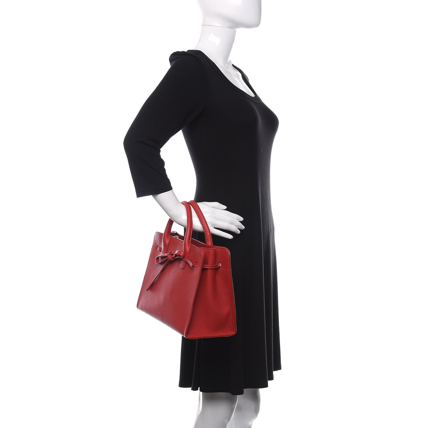 Calfskin Mini Sun Bag Red