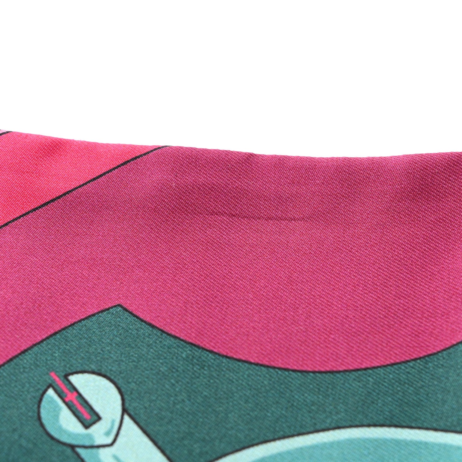 Hermes Silk Eperon D'Or Remix Maxi Twilly Rose Indien Cassis Vert 5 of 5