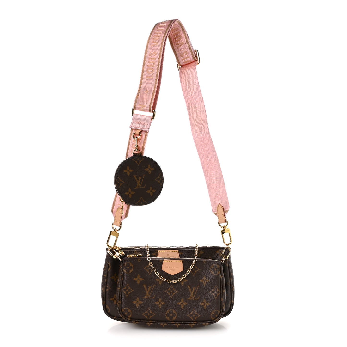 Monogram Multi Pochette Accessories Rose Clair